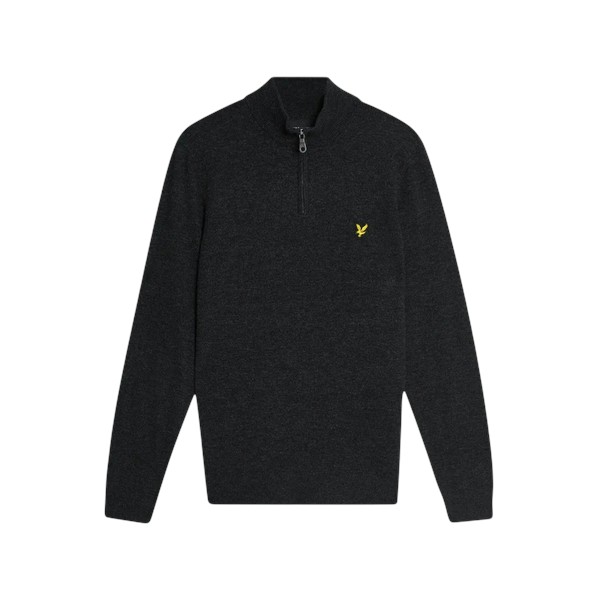 Mezza Zip in lana da Uomo - Lyle & Scott